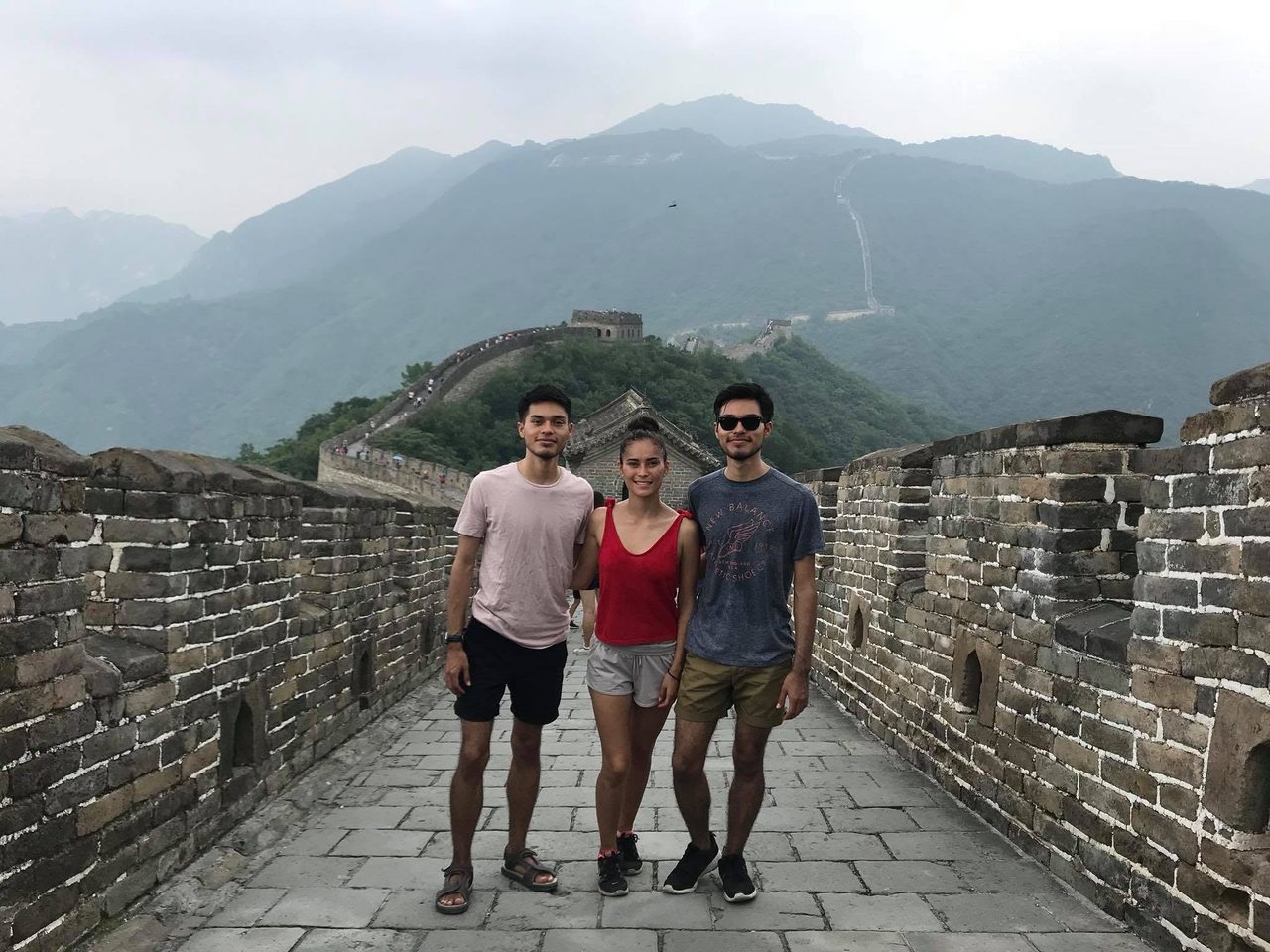 With my siblings in Beijing.