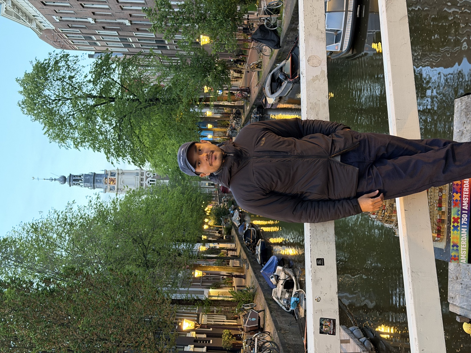 At home in Amsterdam.