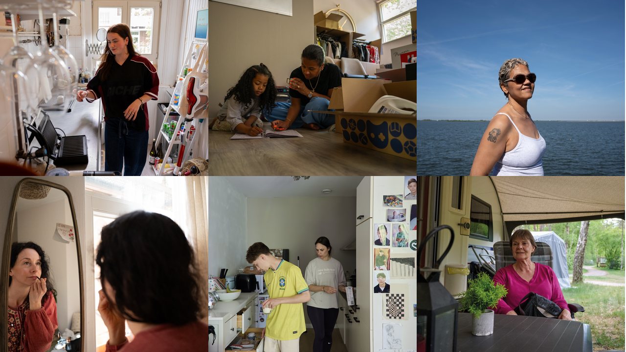 Six women who lead their households.