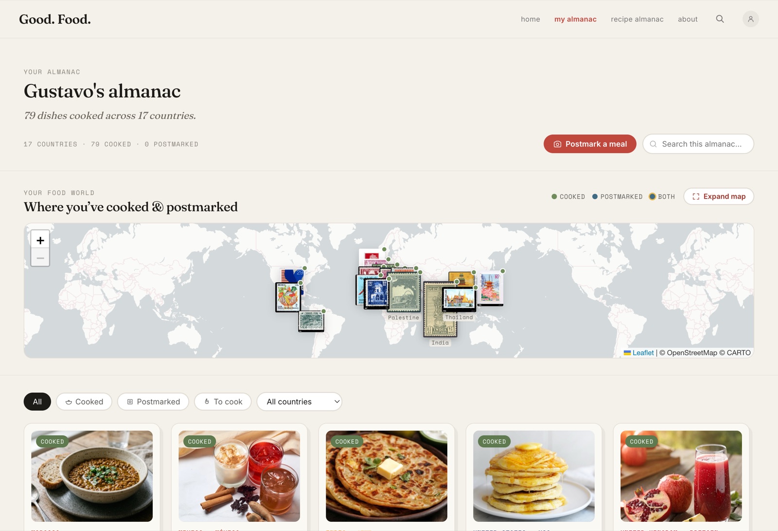 Good Food, a world map of home cooking.